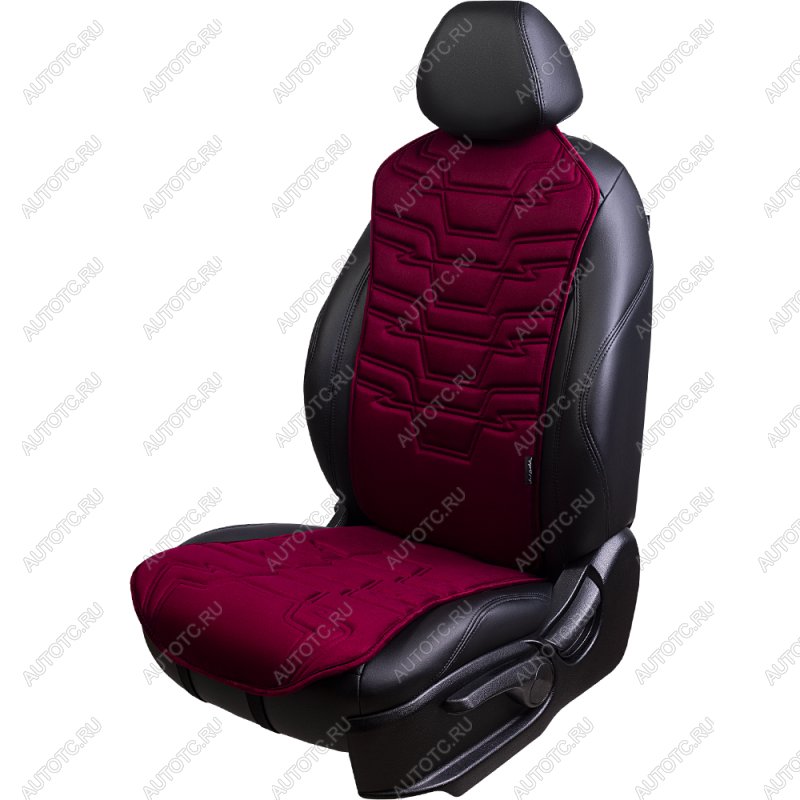 3 299 р. Накидка на сиденье (1 место Афины) ЛЮКС ст ФОРТ Lord Autofashion   (бордовый, строчка бордовая)  с доставкой в г. Пермь