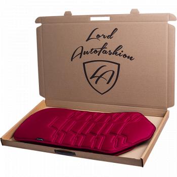 2 579 р. Накидка на сиденье (1 место Афины) ЛЮКС ст ФОРТ Lord Autofashion   (красный, строчка темно-красная)  с доставкой в г. Пермь. Увеличить фотографию 10