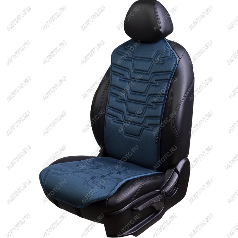 2 579 р. Накидка на сиденье (1 место Афины) ЛЮКС ст ФОРТ Lord Autofashion   (мурена, строчка серо-голубая)  с доставкой в г. Пермь