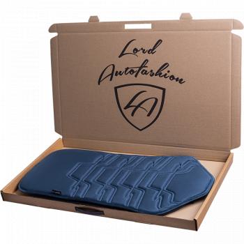 2 579 р. Накидка на сиденье (1 место Афины) ЛЮКС ст ФОРТ Lord Autofashion   (мурена, строчка серо-голубая)  с доставкой в г. Пермь. Увеличить фотографию 7