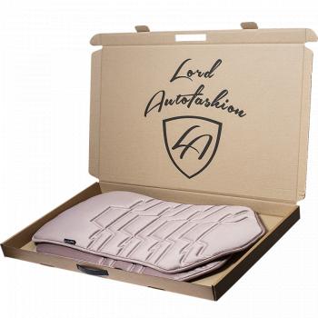 2 579 р. Накидка на сиденье (1 место Афины) ЛЮКС ст ФОРТ Lord Autofashion   (розовый, строчка розовая)  с доставкой в г. Пермь. Увеличить фотографию 8