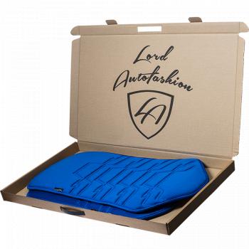 2 579 р. Накидка на сиденье (1 место Афины) ЛЮКС ст ФОРТ Lord Autofashion   (синий, строчка темно-синяя)  с доставкой в г. Пермь. Увеличить фотографию 8