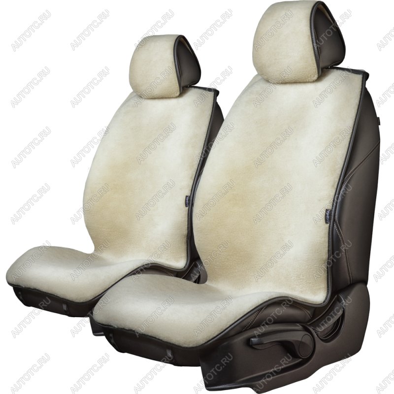 3 779 р. Накидка на сиденье (2 места Мех) ТЕЙЛОР Lord Autofashion   (бежевый)  с доставкой в г. Пермь