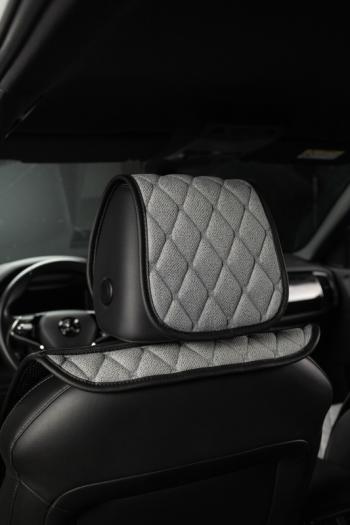 4 199 р. Накидка на сиденье (2 места Каир) ТЕЙЛОР ст БАЙРОН Lord Autofashion   (светло-серая, строчка серая)  с доставкой в г. Пермь. Увеличить фотографию 3