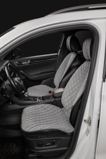4 199 р. Накидка на сиденье (2 места Каир) ТЕЙЛОР ст БАЙРОН Lord Autofashion   (светло-серая, строчка серая)  с доставкой в г. Пермь. Увеличить фотографию 5