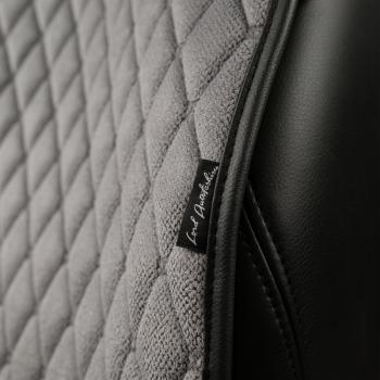 4 199 р. Накидка на сиденье (2 места Каир) ТЕЙЛОР ст БАЙРОН Lord Autofashion   (светло-серая, строчка серая)  с доставкой в г. Пермь. Увеличить фотографию 6