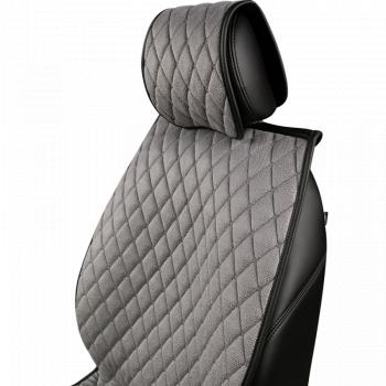 4 199 р. Накидка на сиденье (2 места Каир) ТЕЙЛОР ст БАЙРОН Lord Autofashion   (светло-серая, строчка серая)  с доставкой в г. Пермь. Увеличить фотографию 8