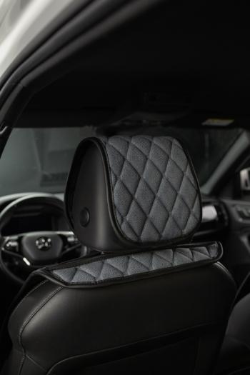 3 999 р. Накидка на сиденье (2 места Каир) ТЕЙЛОР ст БАЙРОН Lord Autofashion   (серый, строчка серая)  с доставкой в г. Пермь. Увеличить фотографию 5