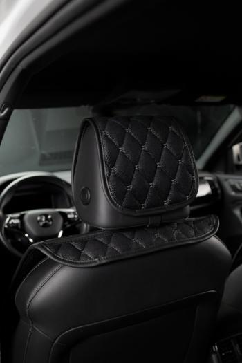 3 999 р. Накидка на сиденье (2 места Каир) ТЕЙЛОР ст БАЙРОН Lord Autofashion   (черный, строчка серая)  с доставкой в г. Пермь. Увеличить фотографию 5