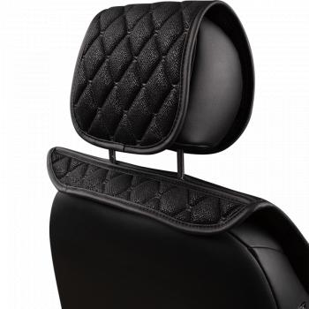 3 999 р. Накидка на сиденье (2 места Каир) ТЕЙЛОР ст БАЙРОН Lord Autofashion   (черный, строчка серая)  с доставкой в г. Пермь. Увеличить фотографию 9