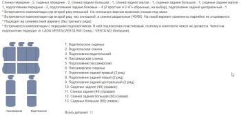 14 449 р. Чехлы на сиденья (5 мест 40/60 экокожа) Автопилот Ромб  Лада Ларгус (2021-2025) рестайлинг R90 (черный)  с доставкой в г. Пермь. Увеличить фотографию 7