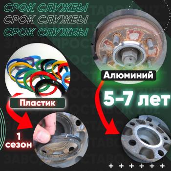 1 199 р. Алюминиевое центровочное кольцо (4 шт) 59.6 x 72.6 ЗУЗ    с доставкой в г. Пермь. Увеличить фотографию 3