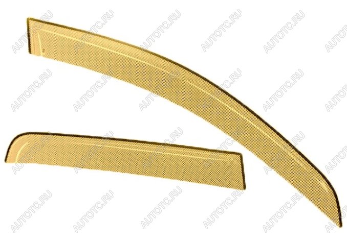 2 299 р. Дефлектора окон CA-Plastic  Mitsubishi L200  4 (2006-2014)  дорестайлинг (серия Шелкография золото, без хром. молдинга , крепление только на скотч )  с доставкой в г. Пермь