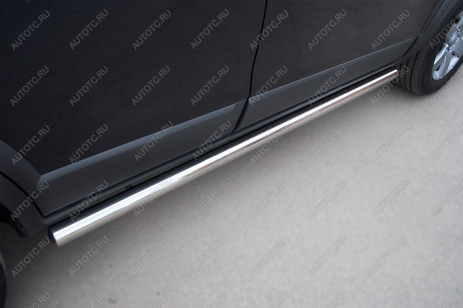 19 999 р. Пороги труба SLITKOFF  Chevrolet Captiva (2011-2013) 1-ый рестайлинг (d57 мм)  с доставкой в г. Пермь