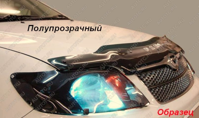 1 899 р. Защита фар CA-Plastic Chevrolet Lanos T100 седан (2002-2017) (серия Classic полупрозрачный)  с доставкой в г. Пермь