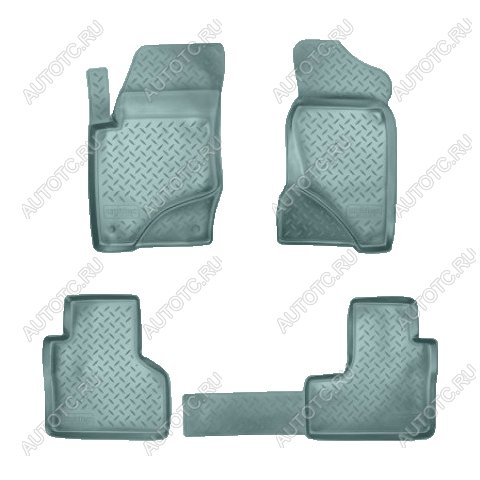 2 699 р. Коврики салонные Norplast Unidec  Chevrolet Nexia (2020-2022), Chevrolet Niva  2123 (2009-2020), Лада 2123 (Нива Шевроле) (2009-2021) (серый)  с доставкой в г. Пермь