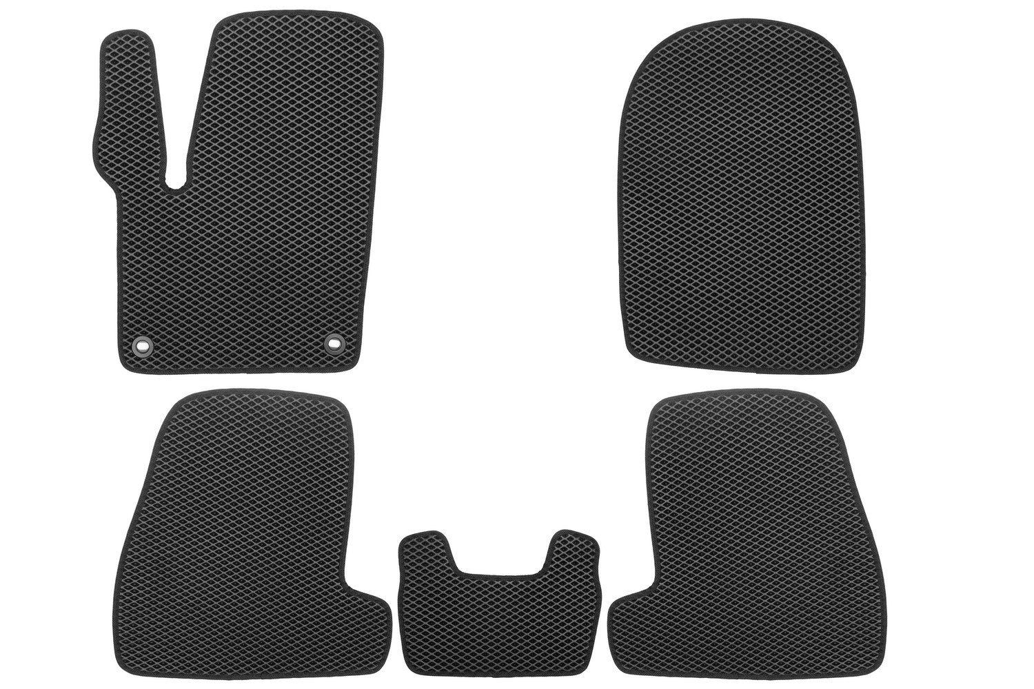 3 379 р. Коврики в салон EVA подходят для FORD Focus (III, IIIr) 2011-2019 (черная окантовка), 5шт.  Форд Фокус Klever eva.b.0501603222110k  с доставкой в г. Пермь