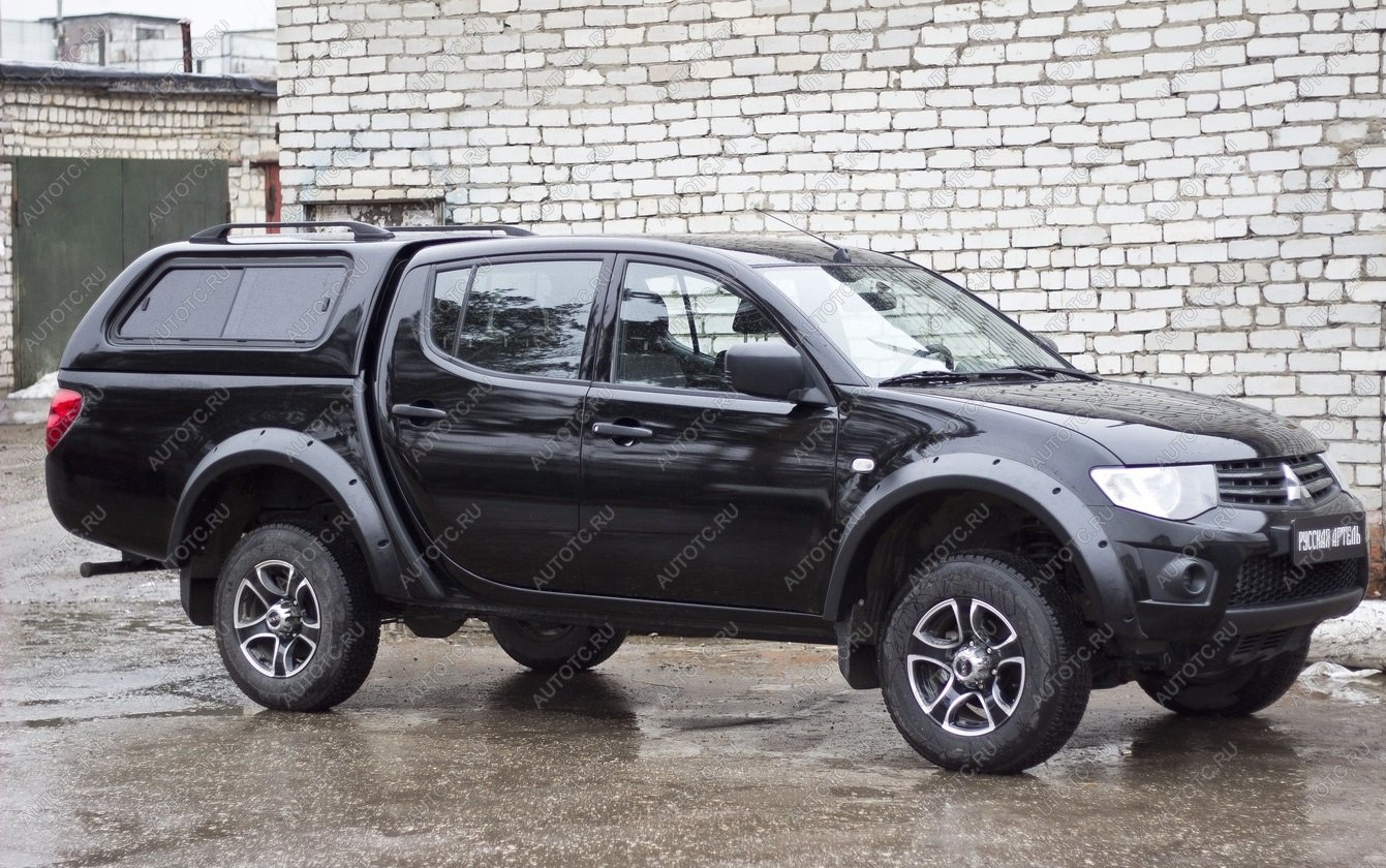 14 799 р. Расширители колесных арок широкие (вынос 90 мм) Русская Артель Mitsubishi L200 4  дорестайлинг (2006-2014) (глянец под покраску)  с доставкой в г. Пермь