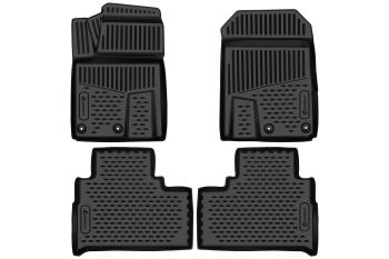 Коврики 3D в салон подходят для JETOUR T2 2023 - 4шт. (полиуретан)  Джитур Element element3dan0668210k
