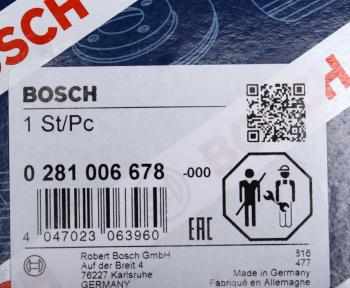 16 499 р. Датчик массового расхода воздуха KIA Carnival,Sorento BOSCH BOSCH 0281006678 BOSCH 0281006678  с доставкой в г. Пермь. Увеличить фотографию 7