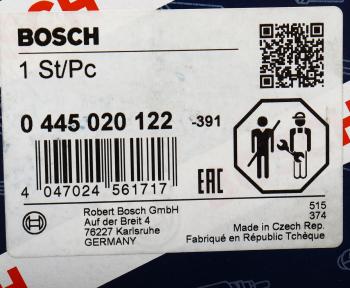 106 299 р. Насос топливный VW Delivery (12-) высокого давления BOSCH BOSCH 0445020122 BOSCH 0445020122  с доставкой в г. Пермь. Увеличить фотографию 6