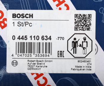 36 849 р. Форсунка OPEL Movano RENAULT Master топливная BOSCH BOSCH 0445110634  с доставкой в г. Пермь. Увеличить фотографию 6