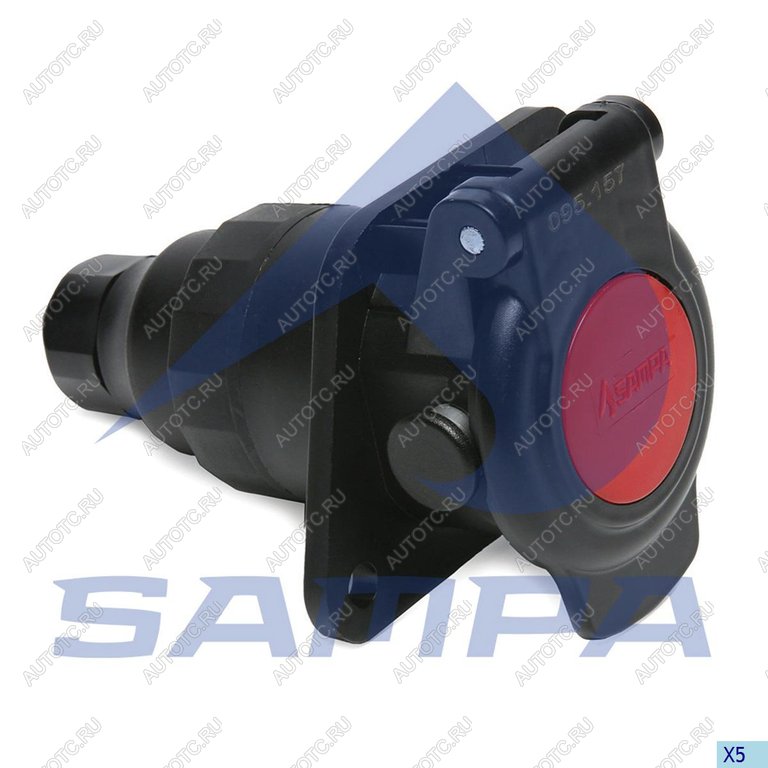 929 р. Разъем электрический прицепа ISO 7638 7-полюсный АБС (розетка) SAMPA SAMPA 095.157 SAMPA 095.157  с доставкой в г. Пермь