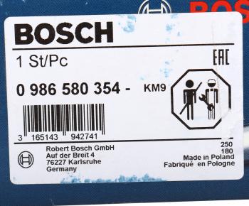 21 999 р. Насос топливный MERCEDES S (W220) (98-) BOSCH BOSCH 0986580354  с доставкой в г. Пермь. Увеличить фотографию 3