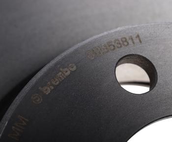 13 499 р. Диск тормозной BMW 7 (E65) передний (1шт.) BREMBO BREMBO 09.b538.11  с доставкой в г. Пермь. Увеличить фотографию 5