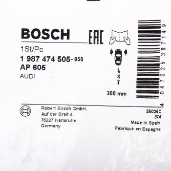 639 р. Датчик износа тормозных колодок AUDI A5,S5 (08-) BOSCH BOSCH 1987474505 BOSCH 1987474505  с доставкой в г. Пермь. Увеличить фотографию 4