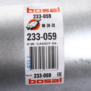 8 399 р. Глушитель VW Caddy (04-) задняя часть BOSAL BOSAL 233-059  с доставкой в г. Пермь. Увеличить фотографию 3
