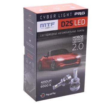 7 249 р. Лампа светодиодная 12V D2S 35W P32d-2 (2шт.) 4250lm 6000K (2шт.) MTF MTF cpd2k6  с доставкой в г. Пермь. Увеличить фотографию 6