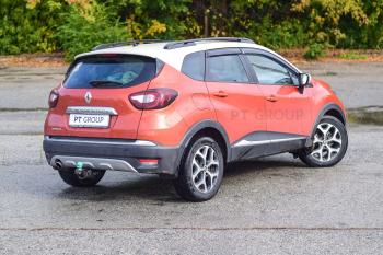 8 399 р. Рейлинги на крышу Petroil Tuning Renault Kaptur дорестайлинг (2016-2020) (черный муар)  с доставкой в г. Пермь. Увеличить фотографию 2