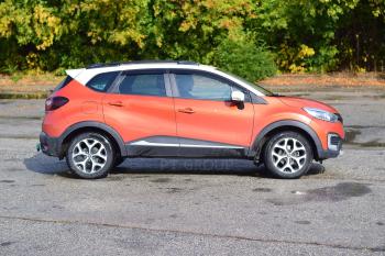 8 399 р. Рейлинги на крышу Petroil Tuning Renault Kaptur дорестайлинг (2016-2020) (черный муар)  с доставкой в г. Пермь. Увеличить фотографию 3