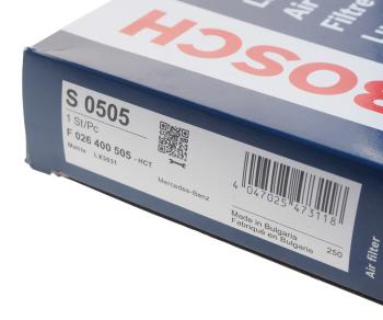 1 439 р. Фильтр воздушный MERCEDES Viano (W447) (дв.M274,OM622,OM651) BOSCH BOSCH f026400505  с доставкой в г. Пермь. Увеличить фотографию 4