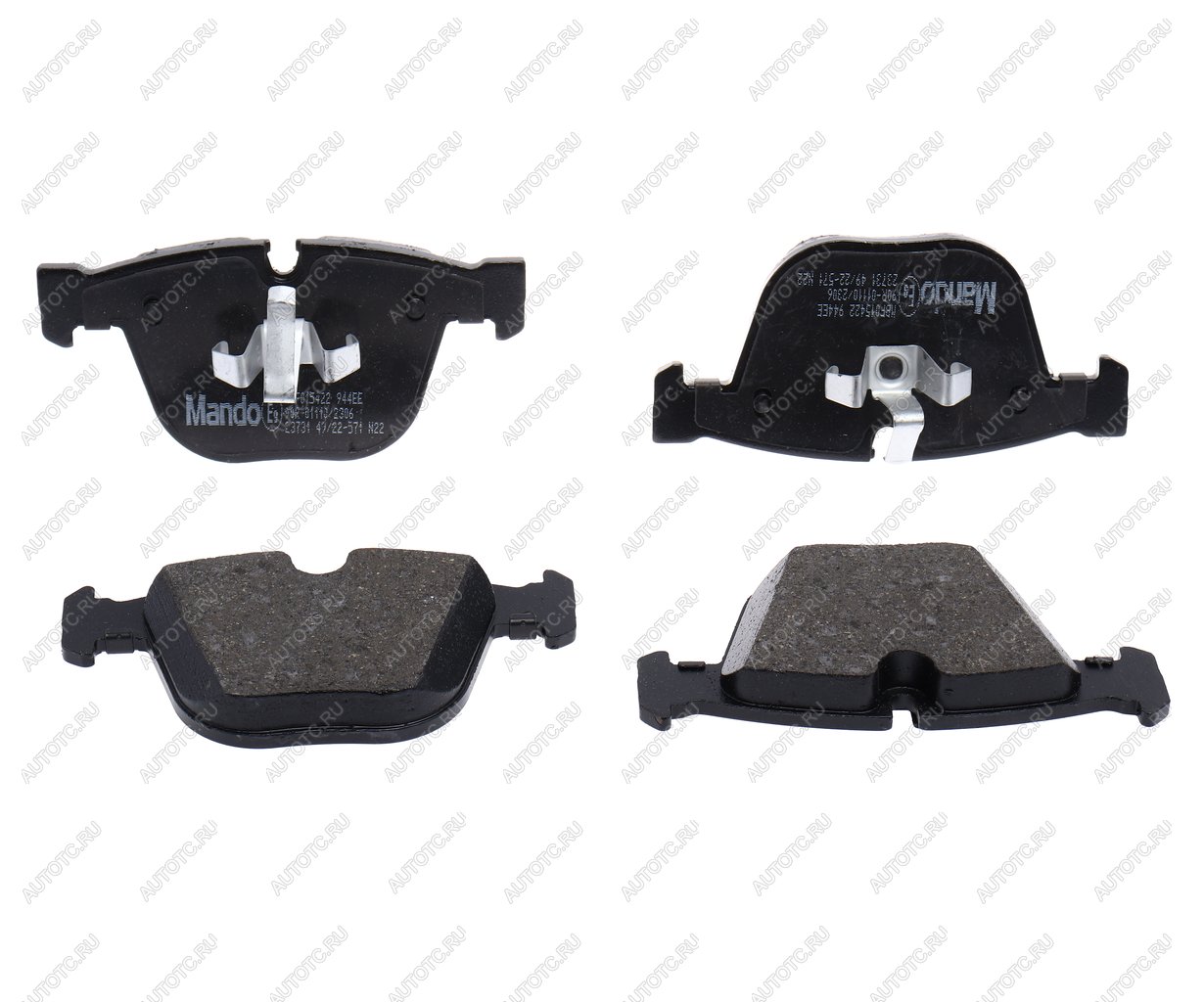 3 999 р. Колодки тормозные BMW 5 (12-) задние (4шт.) MANDO MANDO mbf015422 MANDO mbf015422  с доставкой в г. Пермь