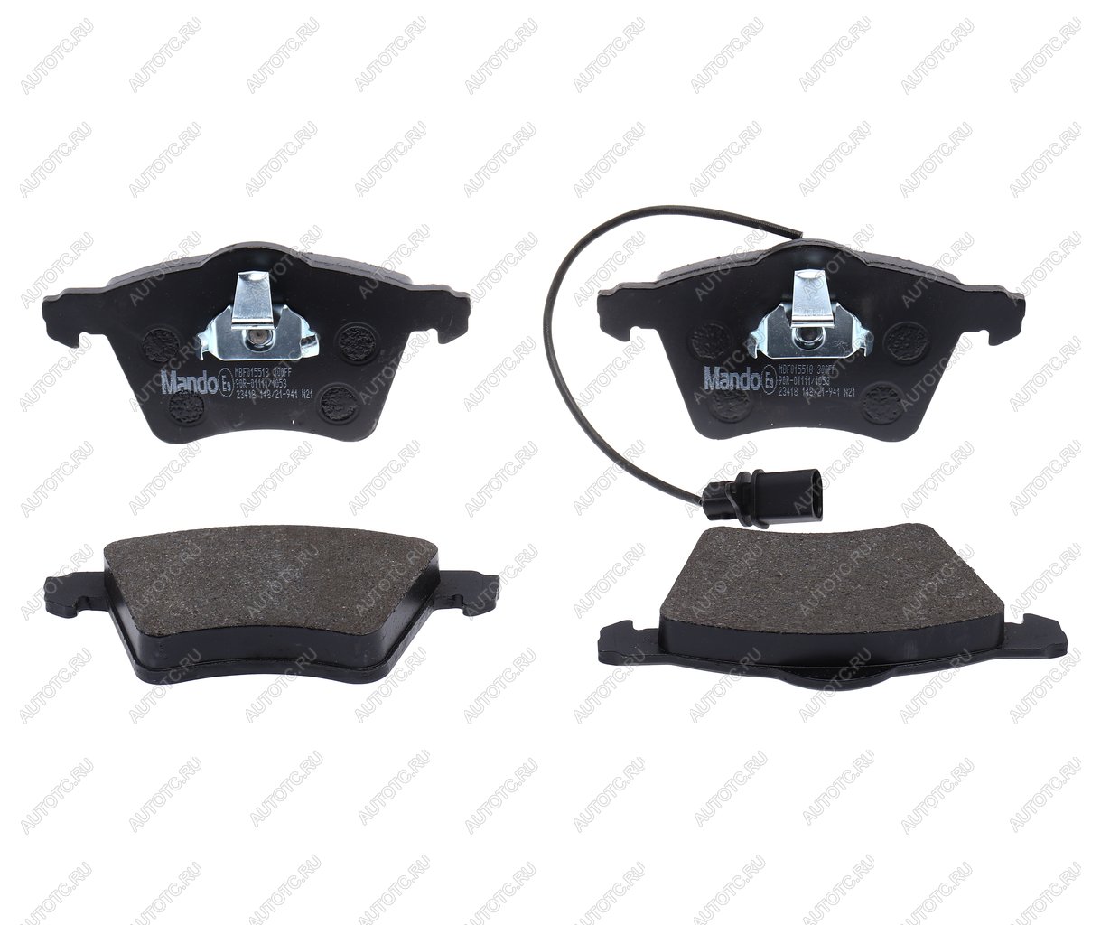 2 199 р. Колодки тормозные FORD Galaxy VW Sharan (95-) передние (4шт.) MANDO MANDO mbf015518  с доставкой в г. Пермь