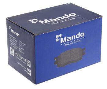 2 589 р. Колодки тормозные HYUNDAI Sonata YF (10-) передние (4шт.) MANDO MANDO mbf015553 MANDO mbf015553  с доставкой в г. Пермь. Увеличить фотографию 5
