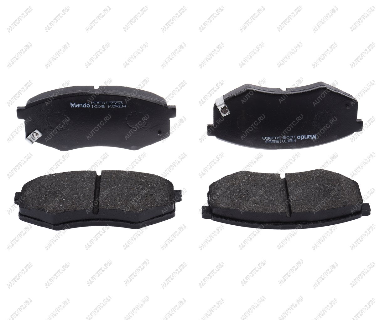 2 589 р. Колодки тормозные HYUNDAI Sonata YF (10-) передние (4шт.) MANDO MANDO mbf015553 MANDO mbf015553  с доставкой в г. Пермь