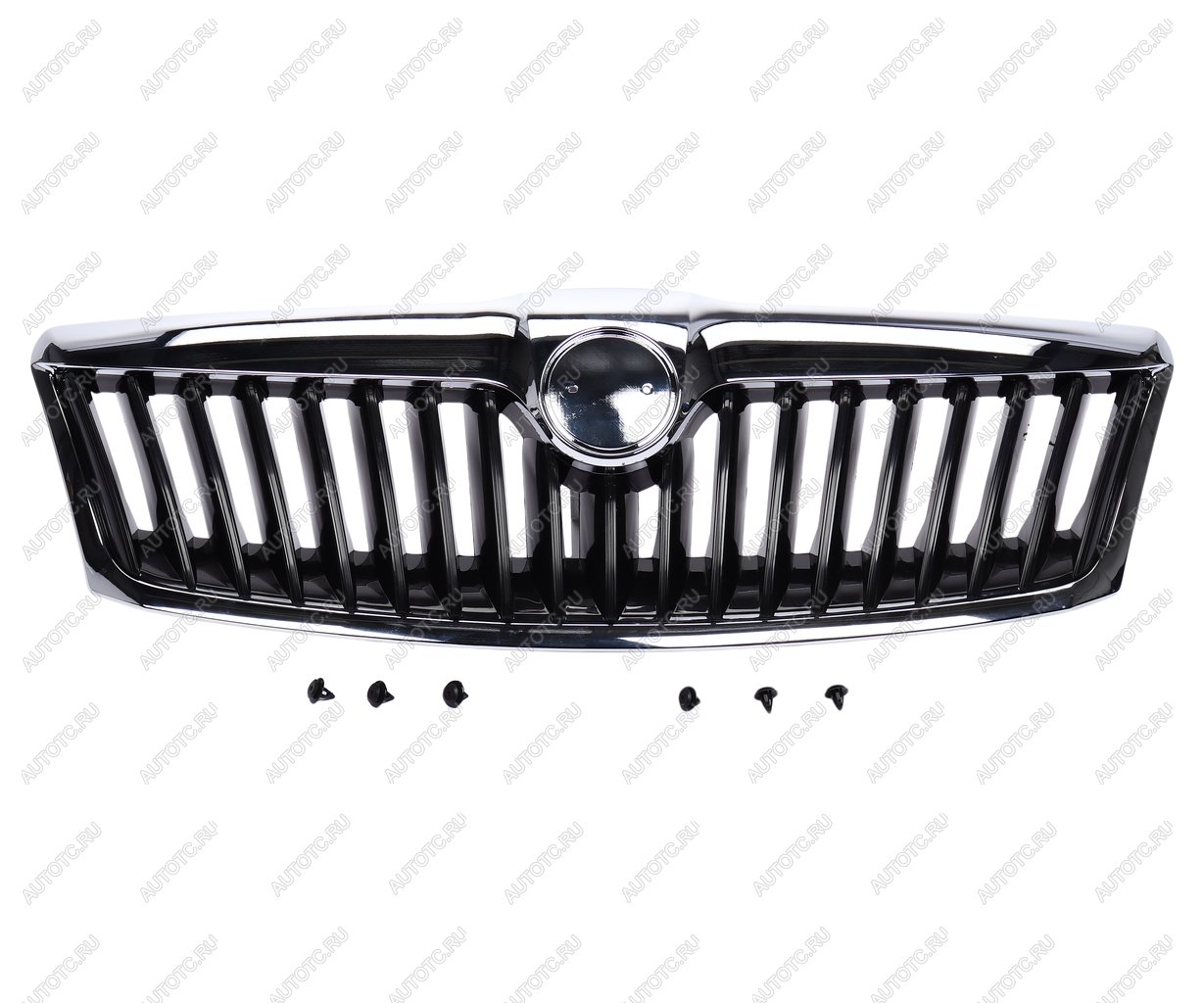 3 689 р. Решетка радиатора SKODA Octavia (09-) черная (с молдингом) NSP NSP nsp081z0853668a9b9  с доставкой в г. Пермь