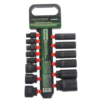 3 499 р. Набор головок ударных 12 комбинированных 14 предметов ROCKFORCE ROCKFORCE rf-4149mpb  с доставкой в г. Пермь. Увеличить фотографию 1