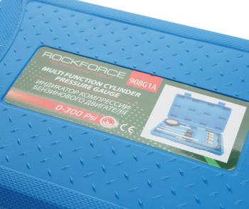 2 569 р. Индикатор компрессии двигателя бензин в кейсе ROCKFORCE ROCKFORCE rf-908g1a  с доставкой в г. Пермь. Увеличить фотографию 4