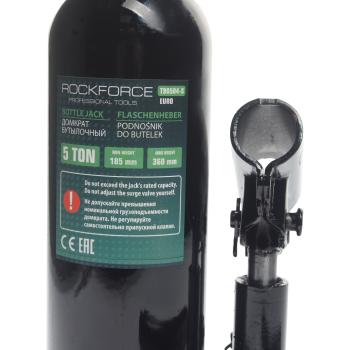 2 999 р. Домкрат бутылочный 5т 185-360мм с клапаном в кейсе ROCKFORCE ROCKFORCE rf-t90504s-euro  с доставкой в г. Пермь. Увеличить фотографию 2