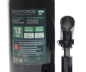 4 649 р. Домкрат бутылочный 12т 200-380мм с клапаном ROCKFORCE ROCKFORCE rf-t91204euro  с доставкой в г. Пермь. Увеличить фотографию 2