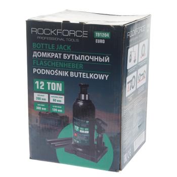 4 649 р. Домкрат бутылочный 12т 200-380мм с клапаном ROCKFORCE ROCKFORCE rf-t91204euro  с доставкой в г. Пермь. Увеличить фотографию 3