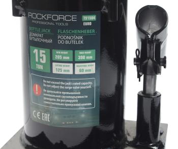 5 699 р. Домкрат бутылочный 15т 230-460мм с клапаном ROCKFORCE ROCKFORCE rf-t91504euro  с доставкой в г. Пермь. Увеличить фотографию 2