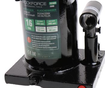 5 999 р. Домкрат бутылочный 16т 205-390мм с клапаном ROCKFORCE ROCKFORCE rf-t91604euro  с доставкой в г. Пермь. Увеличить фотографию 3