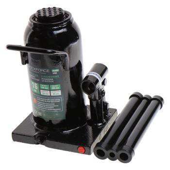 5 999 р. Домкрат бутылочный 16т 205-390мм с клапаном ROCKFORCE ROCKFORCE rf-t91604euro  с доставкой в г. Пермь. Увеличить фотографию 1