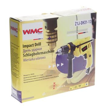 2 399 р. Дрель ударная 500Вт, 3100 обмин., патрон 1.5-13мм с аксессуарами WMC TOOLS WMC TOOLS wmc-z1j-dh31-13  с доставкой в г. Пермь. Увеличить фотографию 4