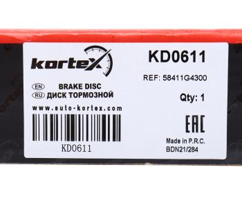 2 679 р. Диск тормозной KIA Ceed (18-) задний (1шт.) KORTEX KORTEX kd0611  с доставкой в г. Пермь. Увеличить фотографию 5